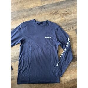 HOOEY NWOT Men's Long Sleeve Logo T-shirt Navy Blue Small
